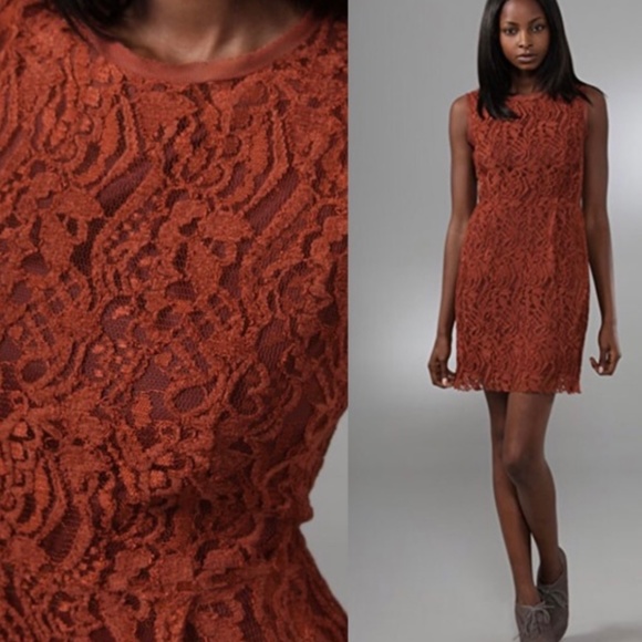 Nanette Lepore Womens Sleeveless Lace Sheath Dress Fall Short Sleeveless Size 6 - Picture 2 of 6